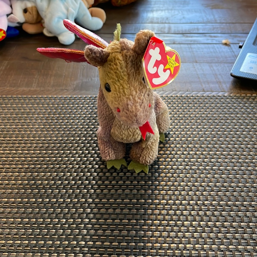 RARE Scorch the Dragon Beanie Baby